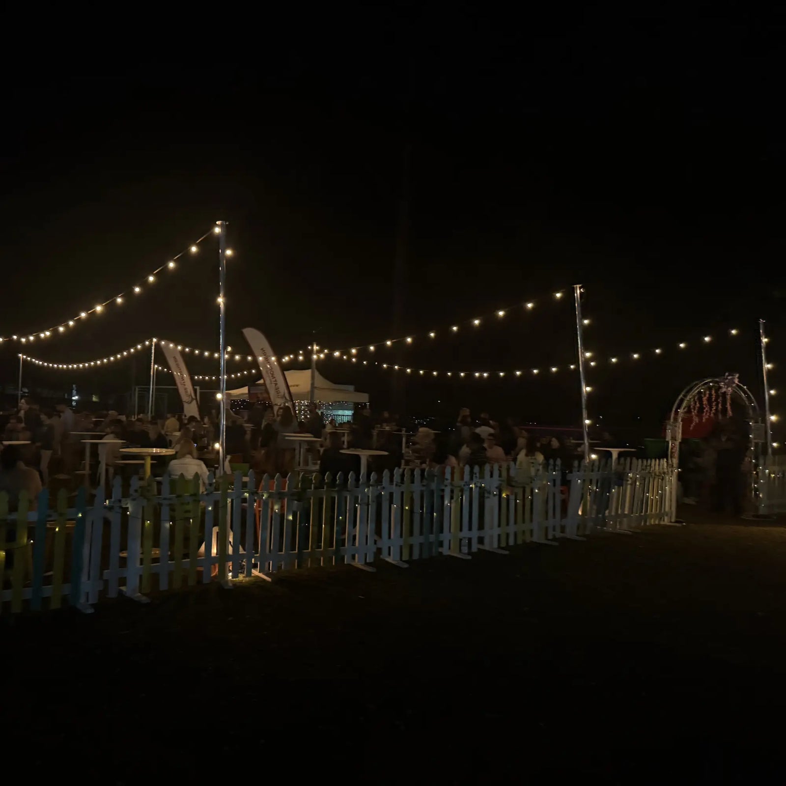 Festoon Lighting at West End Winter Solstice Markets