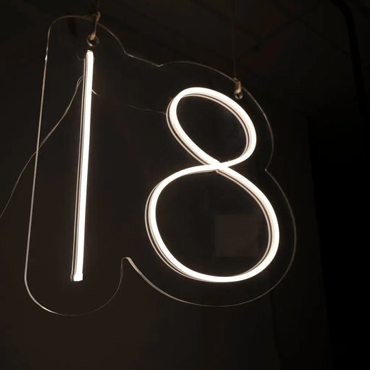 18 Neon Sign