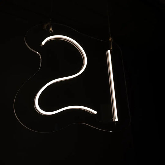 21 Neon Sign