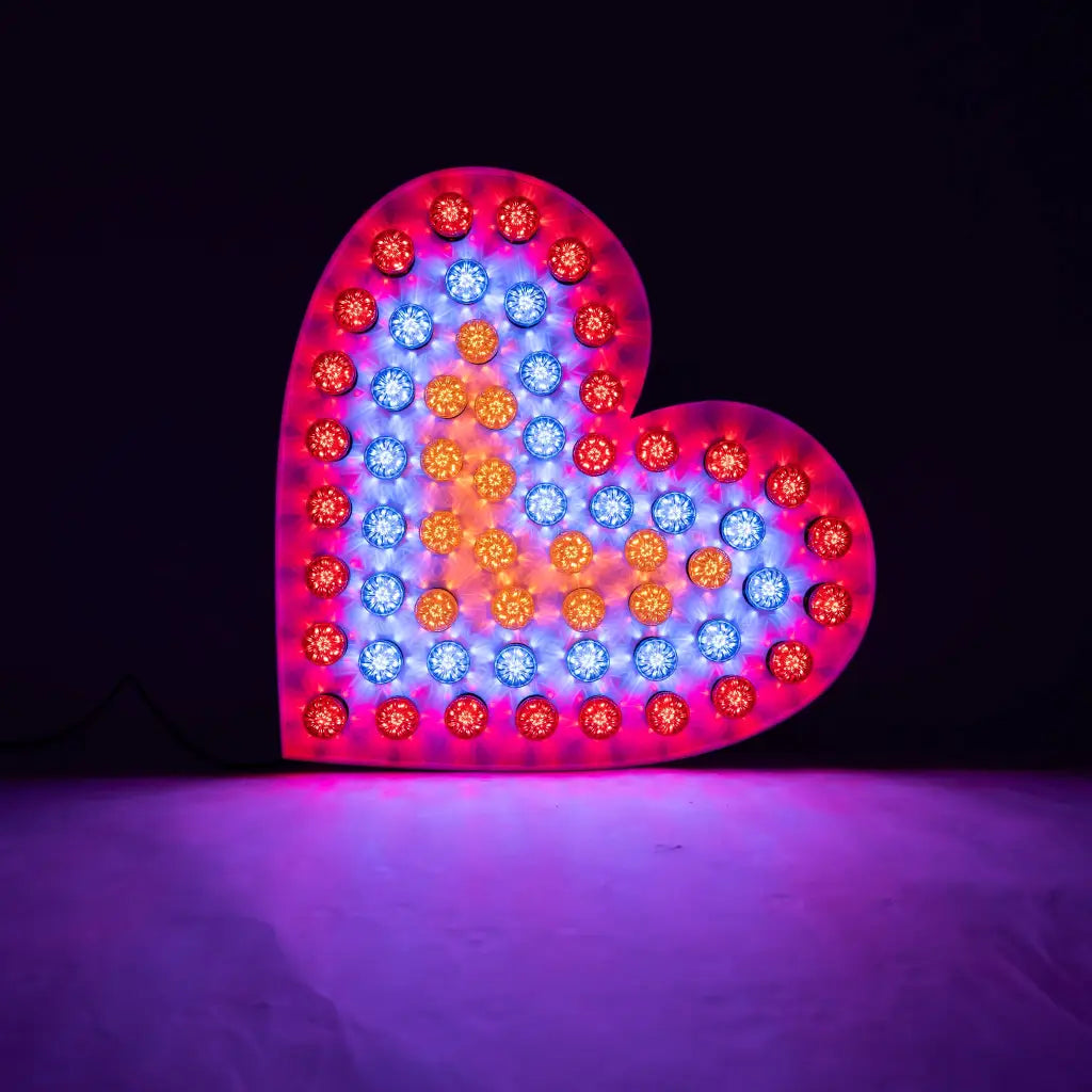 3D Heart Bulbed - Event Hire Brisbane
