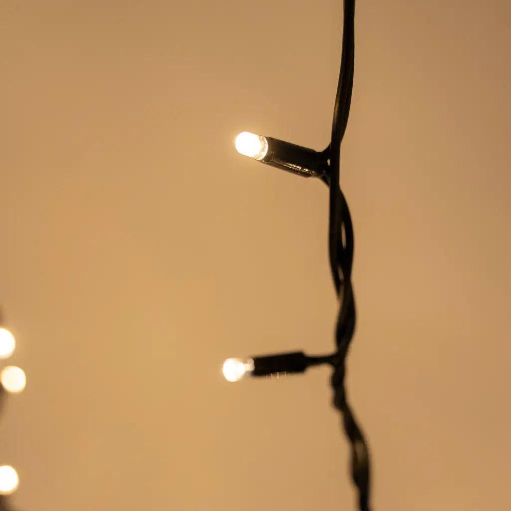 5m w 2m Drops Golden Warm White Icicle Fairy Lights - Self Pick-up - Event Fairy Light Hire Brisbane