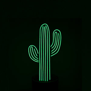 Cactus In Pot Medium NEON - Green