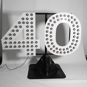 GIANT "40" w Stand DOUBLE BULB - Multi-Colour Options