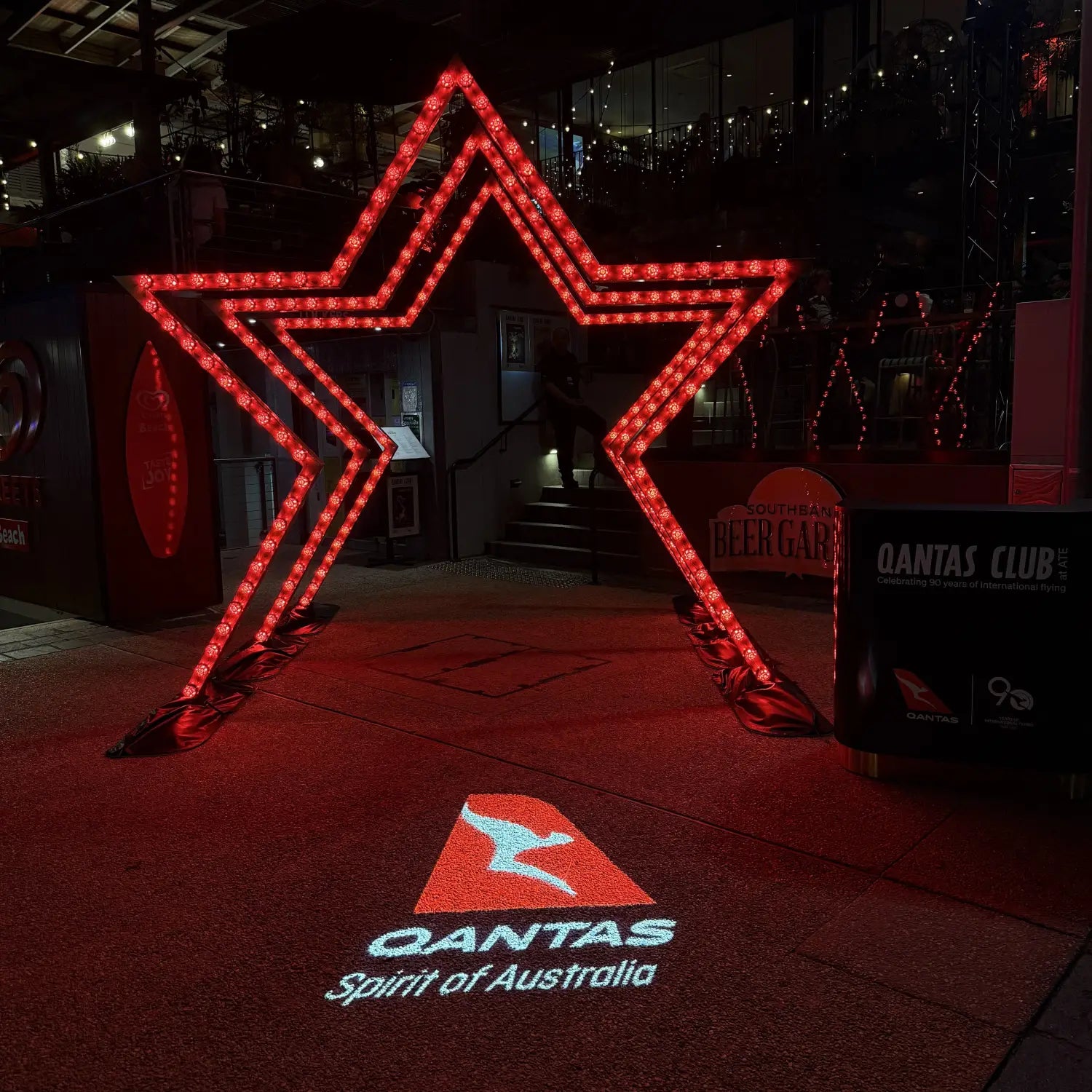 Lighting Up Southbank: Custom Star Arches for a Major Airline Event