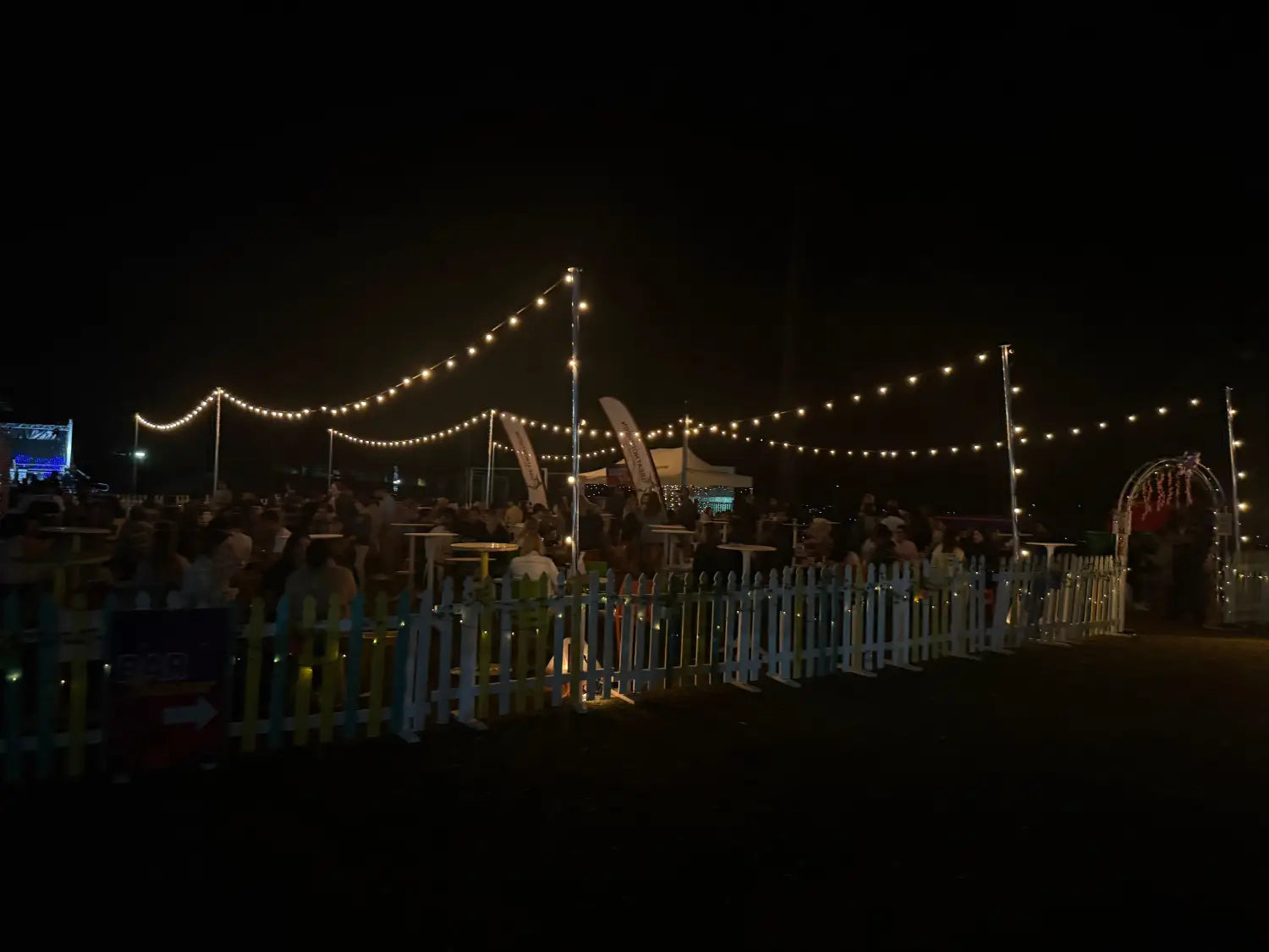 Festoon Lighting at West End Winter Solstice Markets