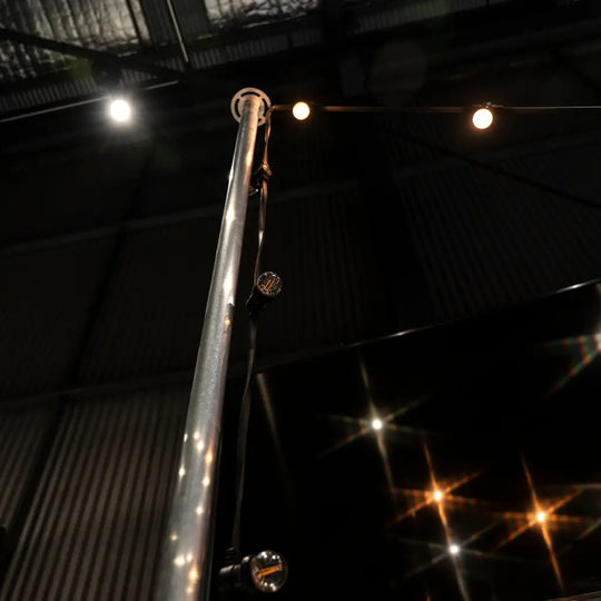 Brisbane Event Hire Festoon Pole and Lighting