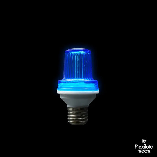 Brisbane Festoon E27 Strobe Hire Blue Bulbs