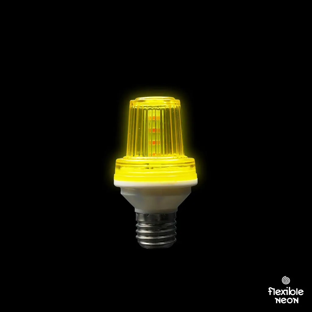 E27 Festoon Yellow Strobe - Festoon Lighting Hire Brisbane