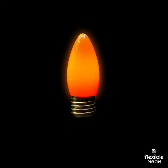 Brisbane Festoon E27 Tangerine Orange Tear Bulbs