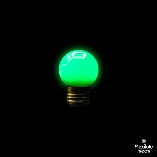 Brisbane Festoon Emerald Green E27 G45 Coloured Bulbs
