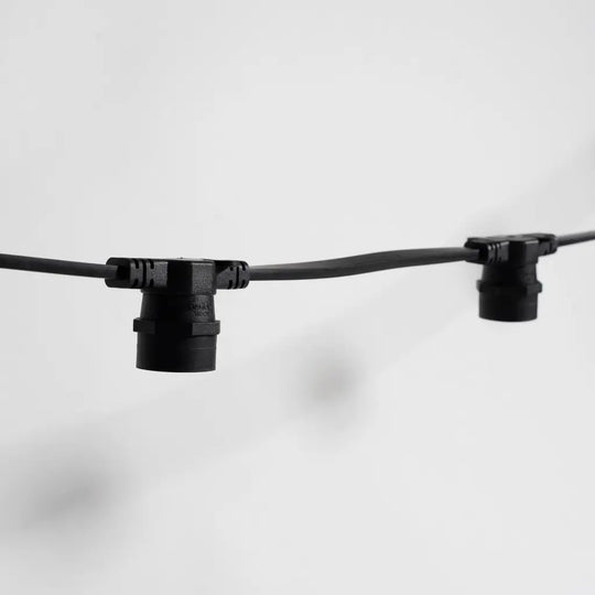 Brisbane Festoon Hire E27 Black Flat 500mm Bulb Spacing