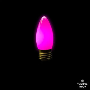 E27 Festoon Jacaranda Purple Tear Drop Bulb - Festoon Lighting Hire Brisbane
