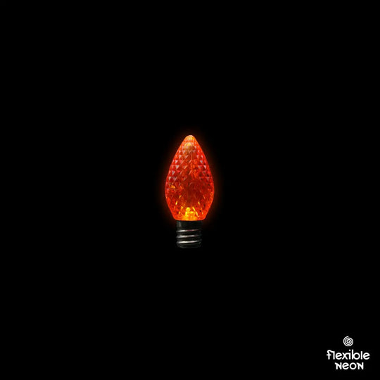 Brisbane Festoon Orange Xmas Faceted E12 Lighting Hire