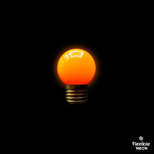 E27 Festoon Tangerine Orange Bulb - Festoon Lighting Hire Brisbane