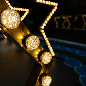 GIANT 3.5m Bulbed Star Arch - Event Hire Brisbane