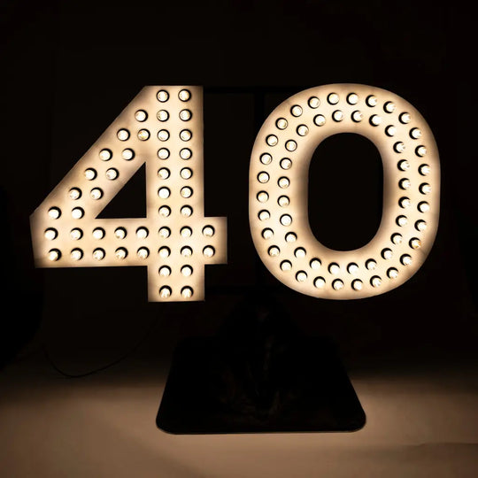 GIANT 40 Sign Double Bulbed