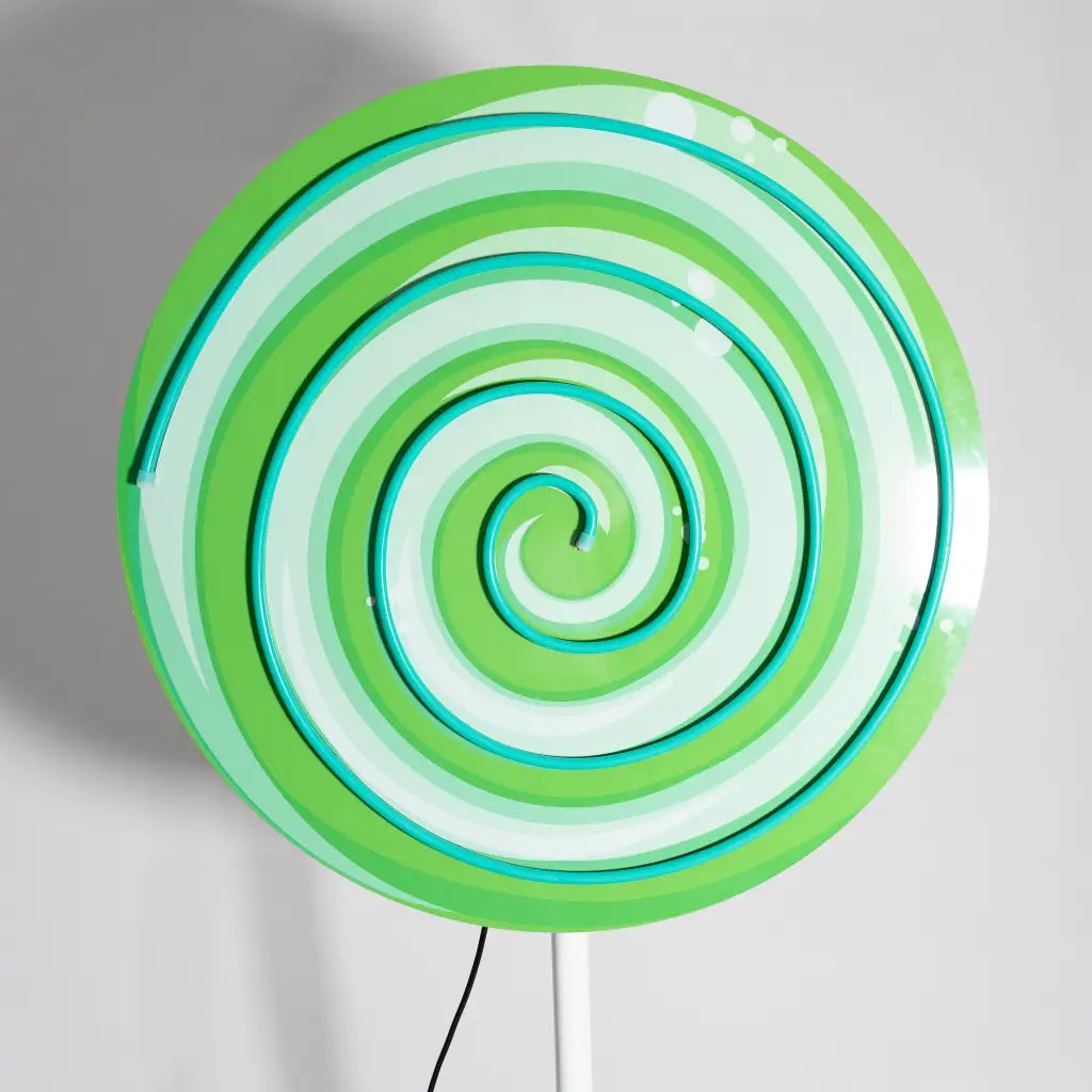 GIANT Green Lollipop Neon - Neon Sign Hire Brisbane