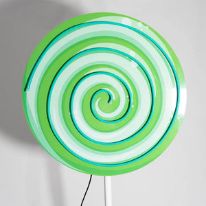 GIANT Green Lollipop Neon - Neon Sign Hire Brisbane