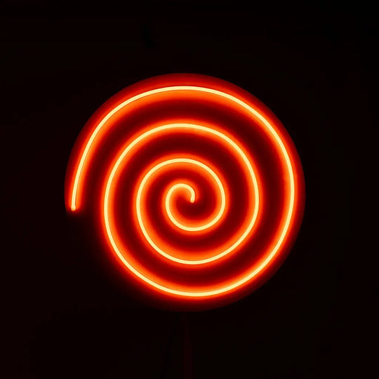 GIANT Orange Lollipop Neon