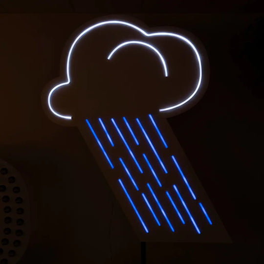 GIANT Rain Cloud Pixel Neon