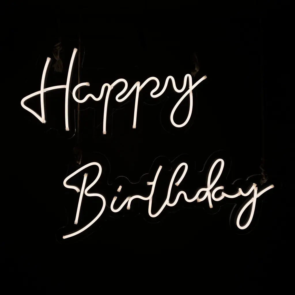 Happy Birthday Neon Sign - Birthday Neon Sign Hire Brisbane