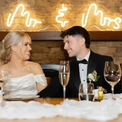 Mrs & Mr Neon Sign - Wedding Neon Sign Hire Brisbane