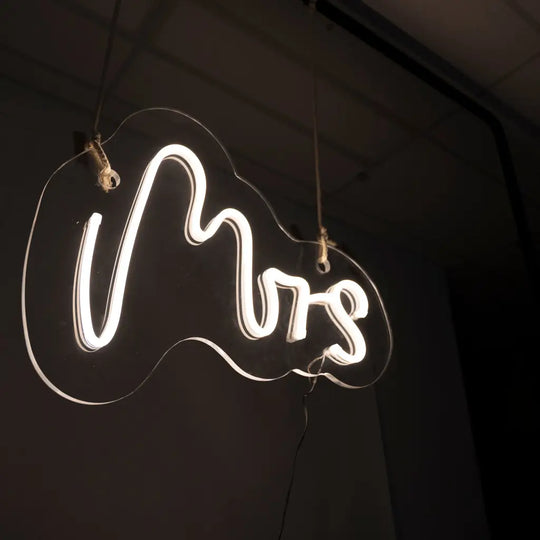 Mrs & Mrs Neon Sign
