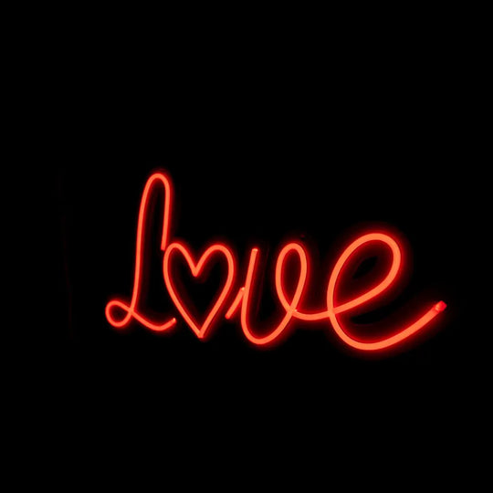 Red Neon Love Sign