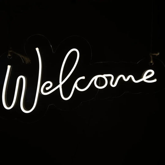 Welcome Neon Sign